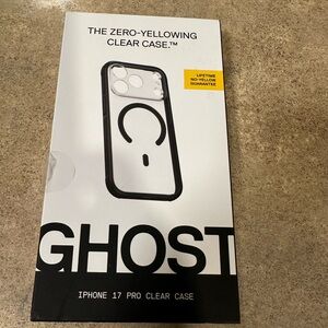 Ost Ghost iPhone 17 Pro Clear Case - Black